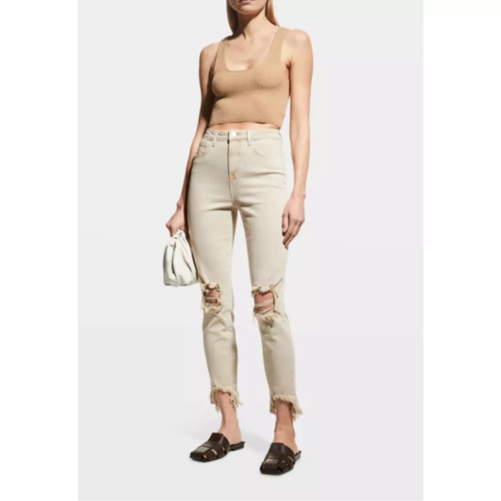 L’agence High Rise Distressed Jeans